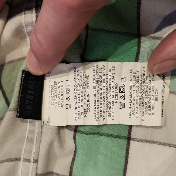 Oakley Green & Gray Squares Button-Up Shirt - Picture 8 of 9